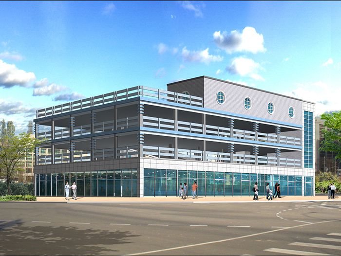 상가건물 신축설계(주차전용건축물)